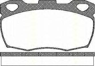 Комплект гальмівних колодок, дискове гальмо TRISCAN 8110 17003