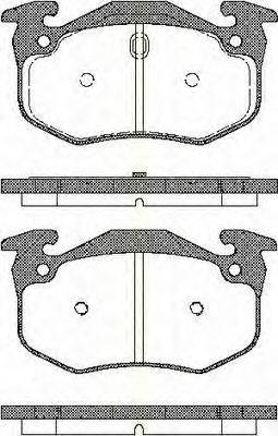 Комплект гальмівних колодок, дискове гальмо TRISCAN 8110 25001