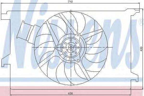 Вентилятор, охолодження двигуна NISSENS 85243