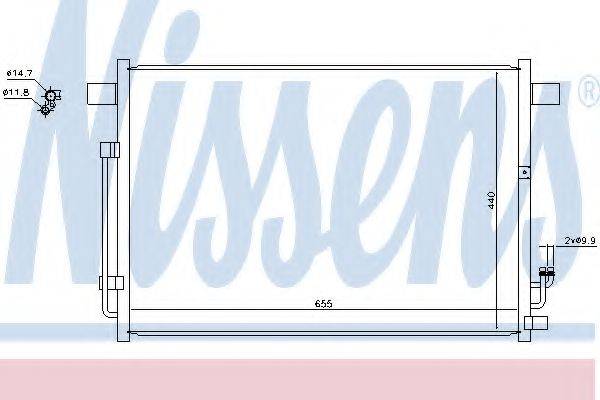 Конденсатор, кондиціонер NISSENS 940403