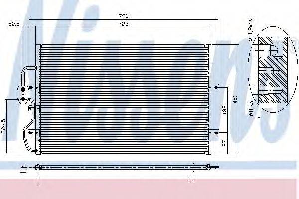 Конденсатор, кондиціонер NISSENS 94210