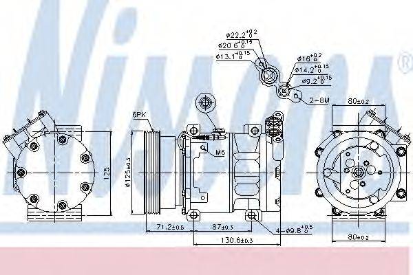 Компресор, кондиціонер NISSENS 89148