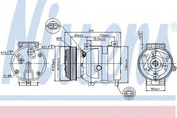 Компресор, кондиціонер NISSENS 89281