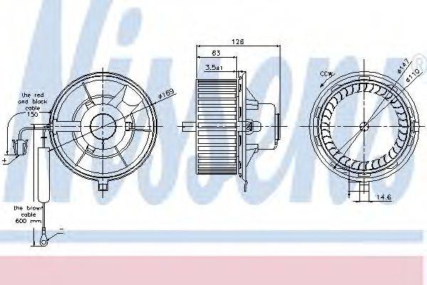 Вентилятор салону NISSENS 87031