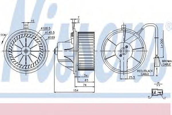 Вентилятор салону NISSENS 87068