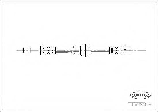Гальмівний шланг CORTECO 19026628