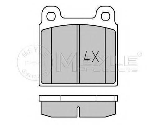 Комплект гальмівних колодок, дискове гальмо MEYLE 025 200 1118