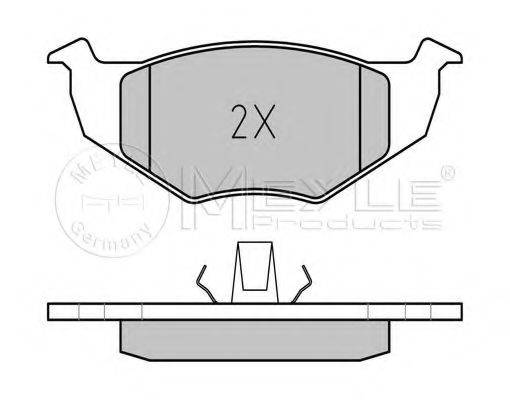 Комплект гальмівних колодок, дискове гальмо MEYLE 025 218 6617