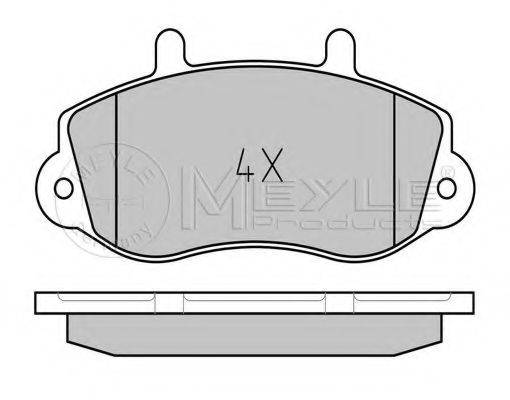 Комплект гальмівних колодок, дискове гальмо MEYLE 025 233 0218