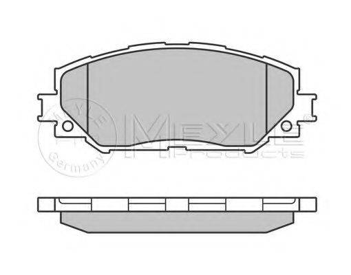 Комплект гальмівних колодок, дискове гальмо MEYLE 025 243 3617/PD