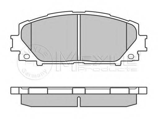 Комплект гальмівних колодок, дискове гальмо MEYLE 025 243 4717