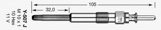 Свічка розжарювання NGK 2691