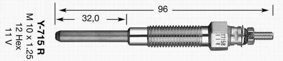 Свічка розжарювання NGK 5376