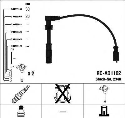 Комплект дротів запалення NGK 2348