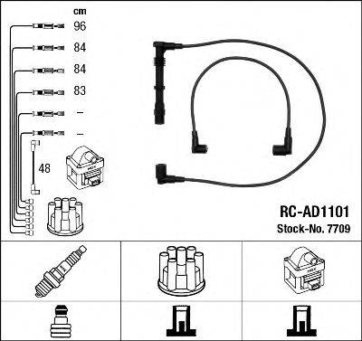 Комплект дротів запалення NGK 7709