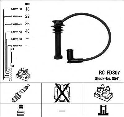 Комплект дротів запалення NGK 8541