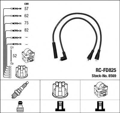 Комплект дротів запалення NGK 8569