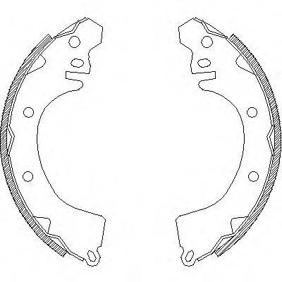 Комплект гальмівних колодок REMSA 4370.00