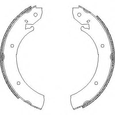 Комплект гальмівних колодок REMSA 4701.00