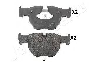 Комплект гальмівних колодок, дискове гальмо JAPANPARTS PA-L05AF