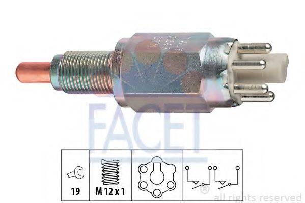 Вимикач, фара заднього ходу FACET 7.6243