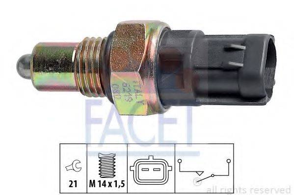 Вимикач, фара заднього ходу FACET 7.6219