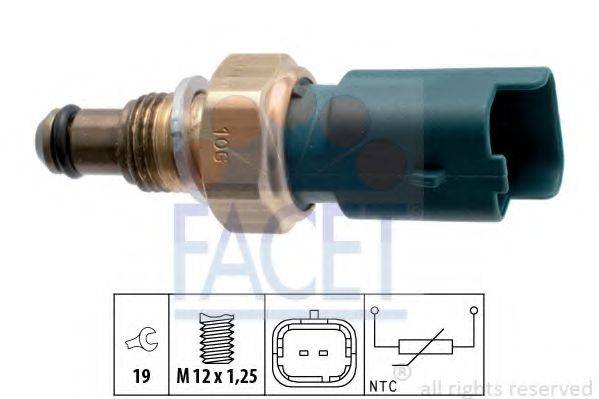 Датчик, температура рідини, що охолоджує; Датчик, температура палива FACET 7.3317