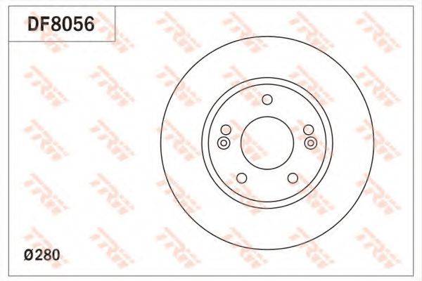 гальмівний диск TRW DF8056