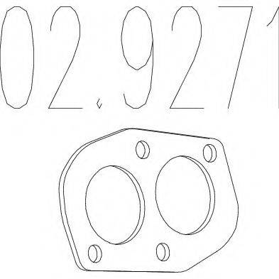 Прокладка, труба вихлопного газу MTS 02.9271