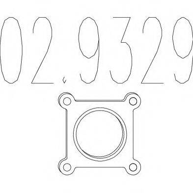Прокладка, труба вихлопного газу MTS 02.9329