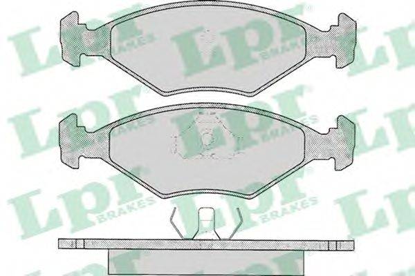 Комплект гальмівних колодок, дискове гальмо LPR 05P016