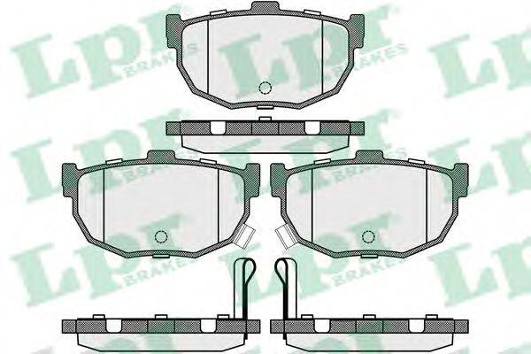 Комплект гальмівних колодок, дискове гальмо LPR 05P089