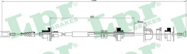 Трос, управління зчепленням LPR C0058C