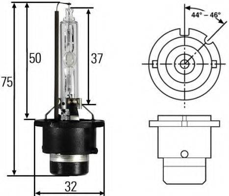 Лампа розжарювання, основна фара HELLA 8GS 007 949-311