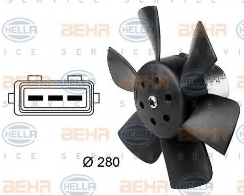 Вентилятор, охолодження двигуна HELLA 8EW 009 144-381