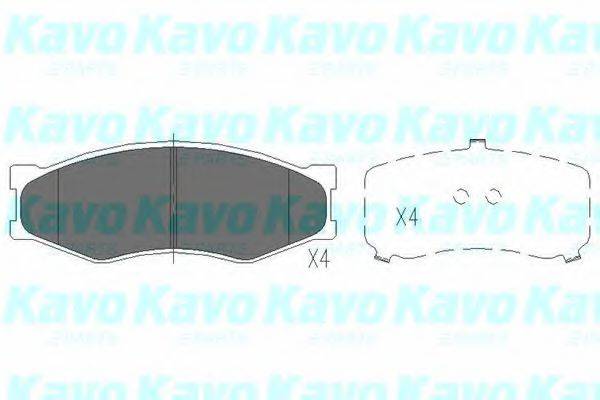 Комплект гальмівних колодок, дискове гальмо KAVO PARTS KBP-6523