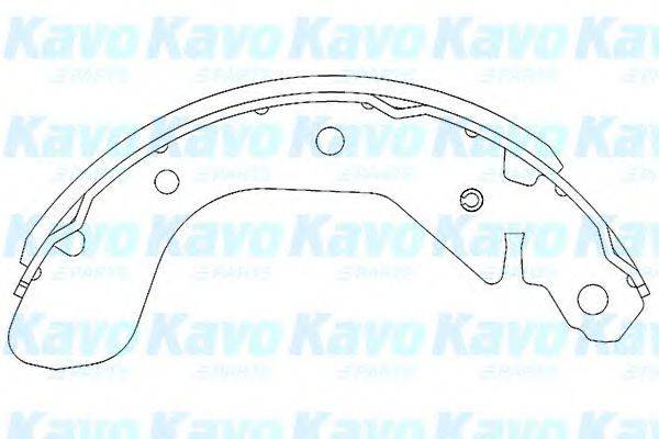 Комплект гальмівних колодок KAVO PARTS KBS-1401