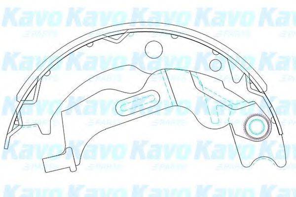 Комплект гальмівних колодок KAVO PARTS KBS-1405