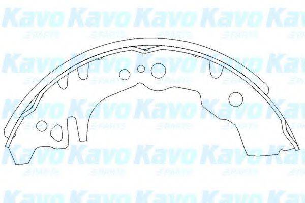 Комплект гальмівних колодок KAVO PARTS KBS-1903