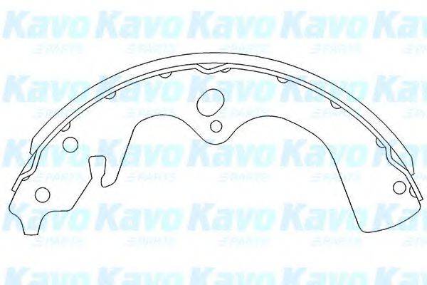 Комплект гальмівних колодок KAVO PARTS KBS-4402