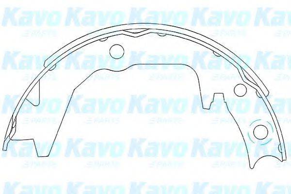 Комплект гальмівних колодок KAVO PARTS KBS-6404