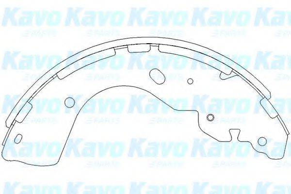 Комплект гальмівних колодок KAVO PARTS KBS-7402