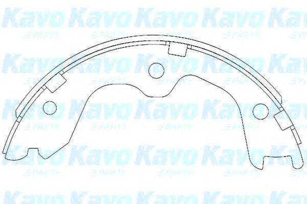 Комплект гальмівних колодок KAVO PARTS KBS-7408