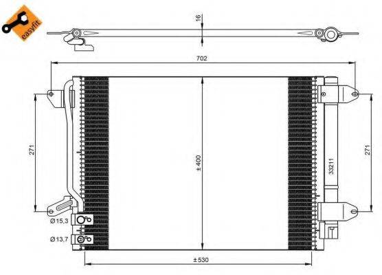 Конденсатор, кондиціонер NRF 350028