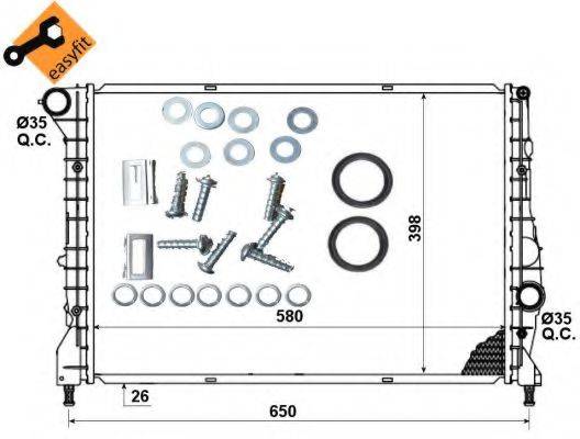 Радіатор, охолодження двигуна NRF 53238