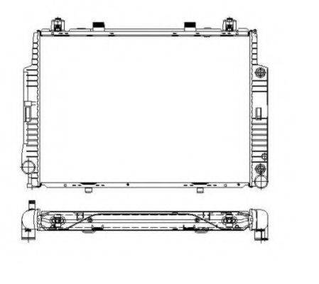 Радіатор, охолодження двигуна NRF 55320