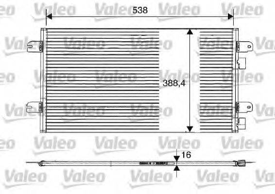 Конденсатор, кондиціонер VALEO 817701