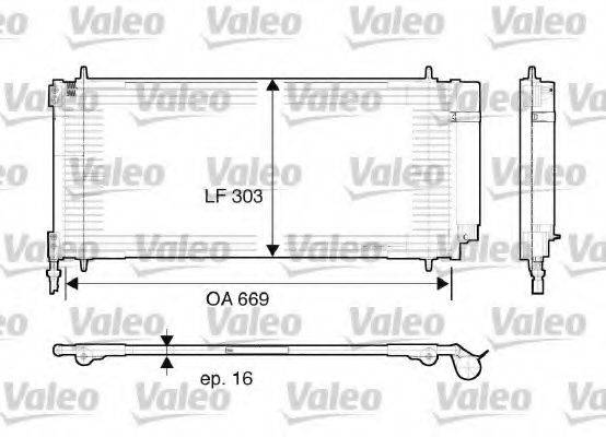 Конденсатор, кондиціонер VALEO 817740