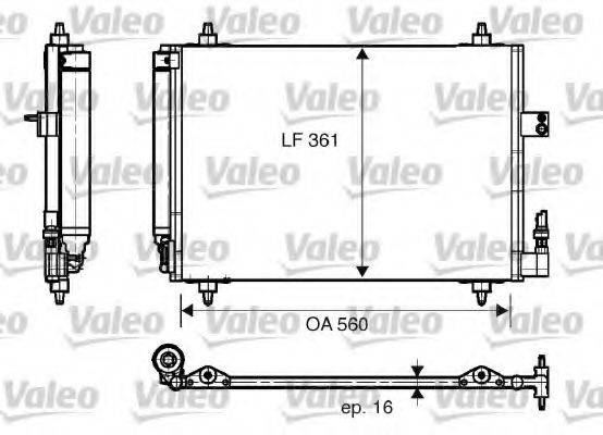 Конденсатор, кондиціонер VALEO 817824