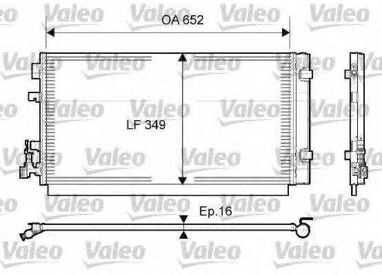 Конденсатор, кондиціонер VALEO 814094